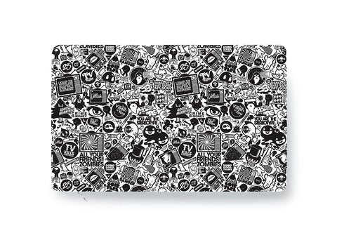 Black And White Doodle - Card Skins