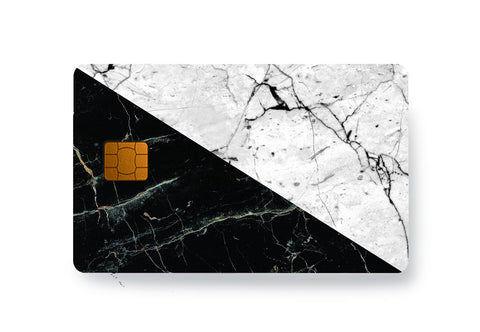 Black And White Marble - Card Skins