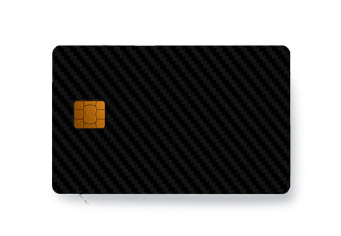 Black Carbon Fiber - Card Skins