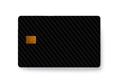 Black Carbon Fiber - Card Skins