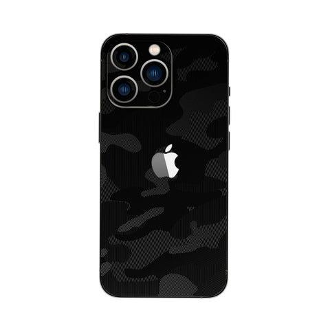 Black Pattern Camo - Mobile Skin