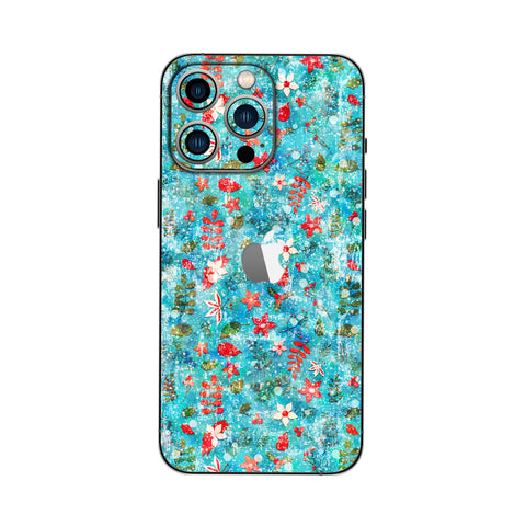 Blue Floral - Mobile Skin