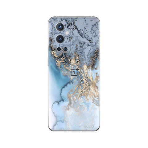 Blue Gold Marble - Mobile Skin