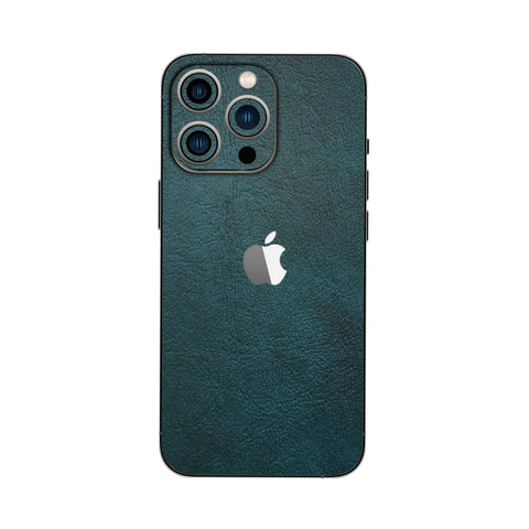 Blue Teal Leather - Mobile Skin