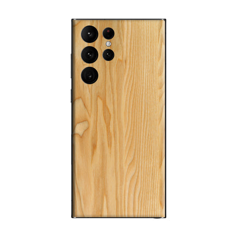 Cream Brown Wood - Mobile Skin