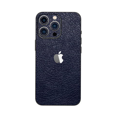 Dark Blue Leather - Mobile Skin