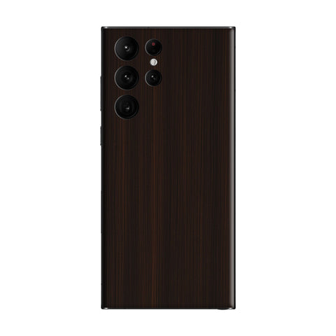 Dark Brown Wood - Mobile Skin