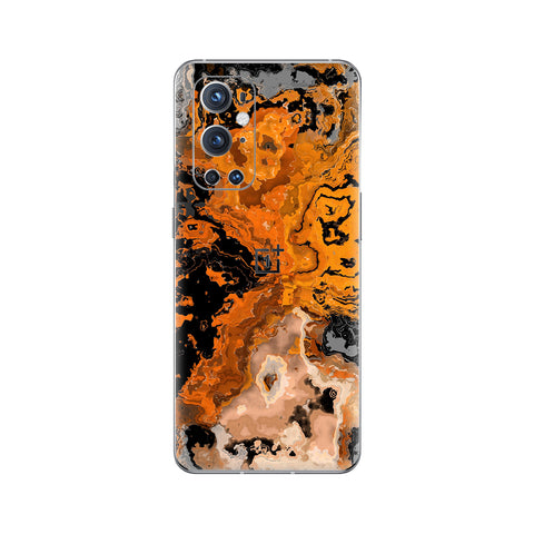 Dark Orange Marble - Mobile Skin