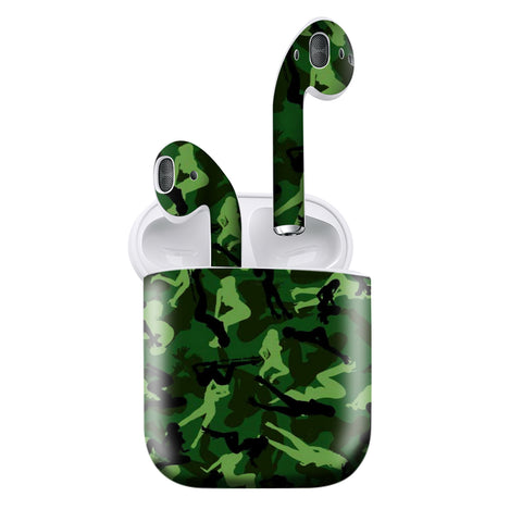 Green Cool Camo - Airpods 1/2/3 Skin