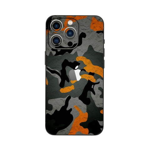 Military Abstract Orange Camo - Mobile Skin