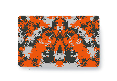 Orange Digital Camo  - Card Skins