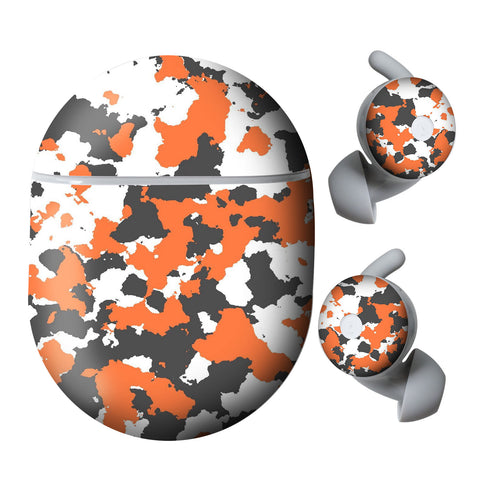 Orange camo -  Google Pixel Buds A-Series Skins