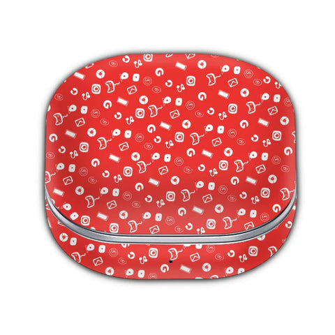 Red Doodle - Samsung Galaxy Buds 2 | Buds 2 Pro Skin