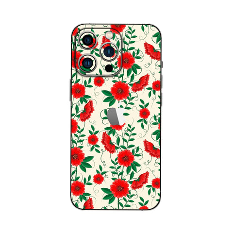 Red Floral - Mobile Skin