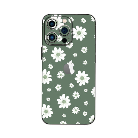 Sage Green Floral - Mobile Skin