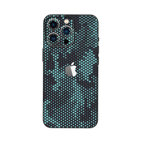 Turquoise Hive Camo - Mobile Skin