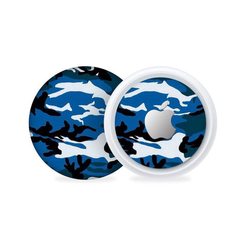 Blue Camo AirTag Skin