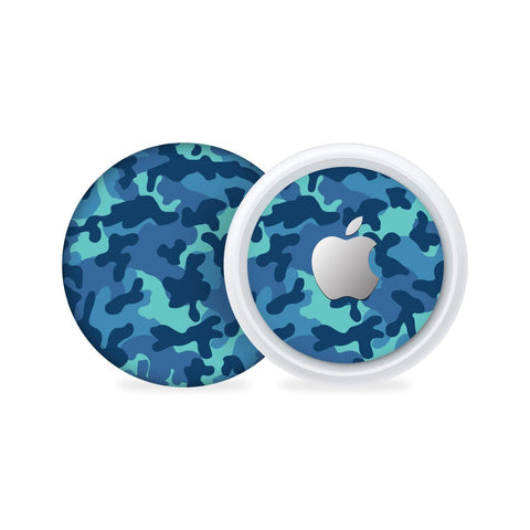 Grove Blue Camo AirTag Skin