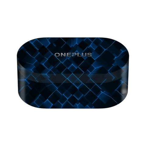 3D Cubes Blue - OnePlus Nord Buds Skin
