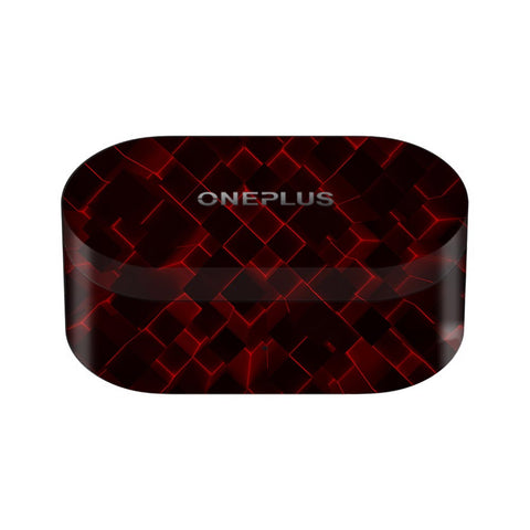 3D Cubes Red - OnePlus Nord Buds Skin