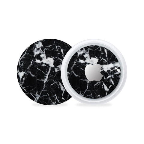 Black Marble AirTag Skin