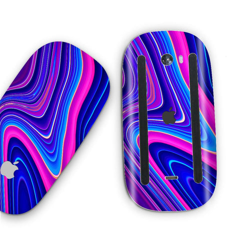 Blue Liquid Marble - Apple Magic Mouse 2 Skins