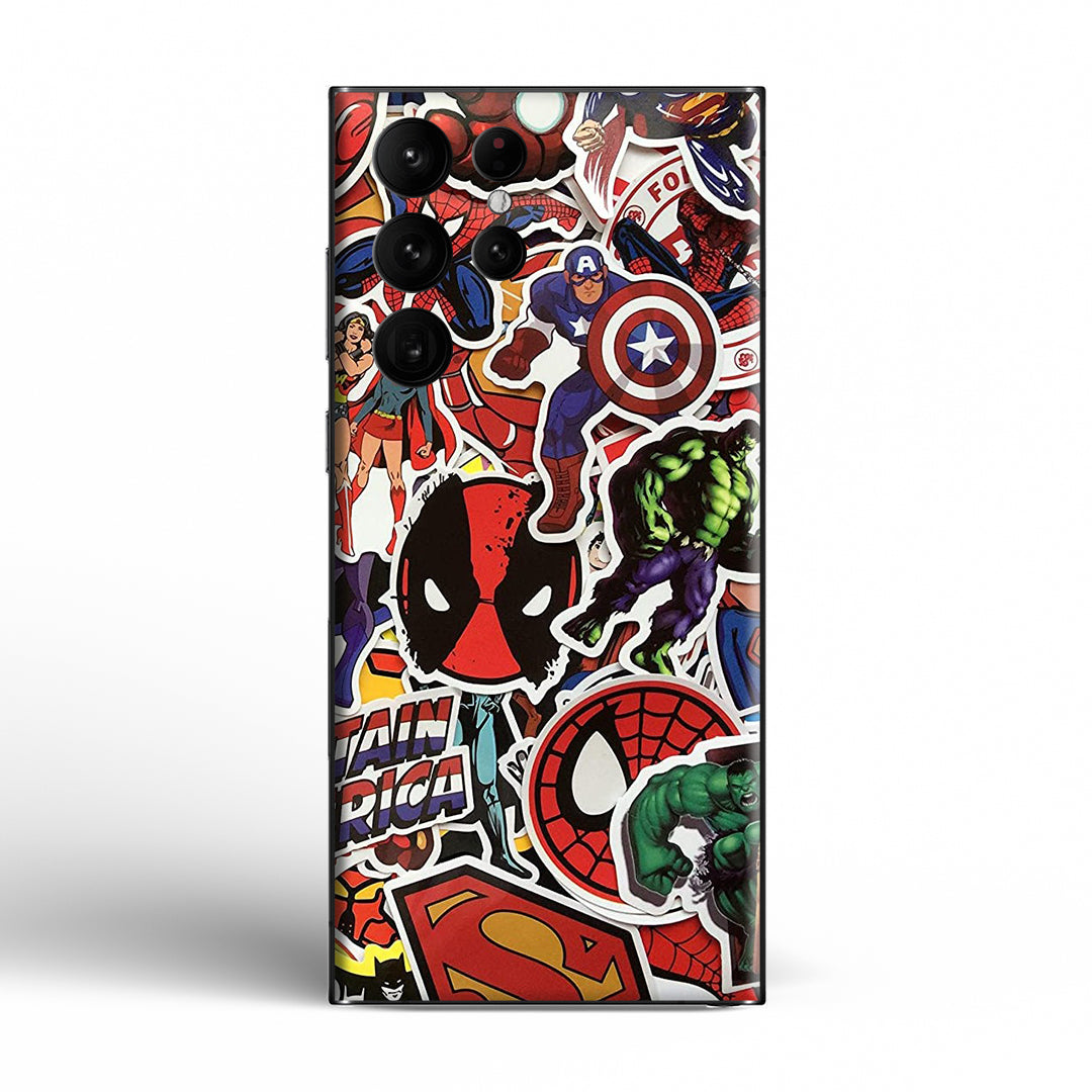 Marvel Doodle 02 - Mobile Skins – Layers-Dubai