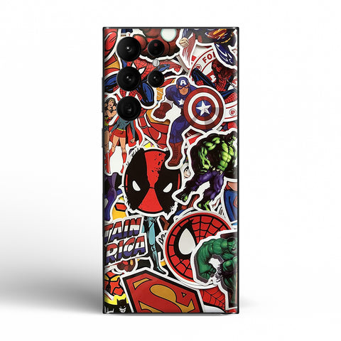 Marvel Doodle 02 - Mobile Skins