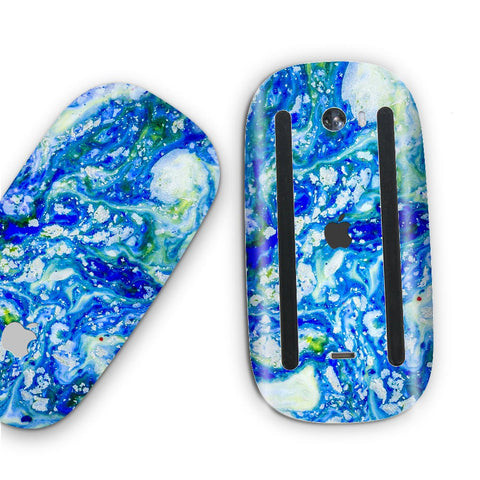 Blue Acid Marble - Apple Magic Mouse 2 Skins