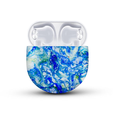 Blue Acid Marble - Oneplus Buds Skin