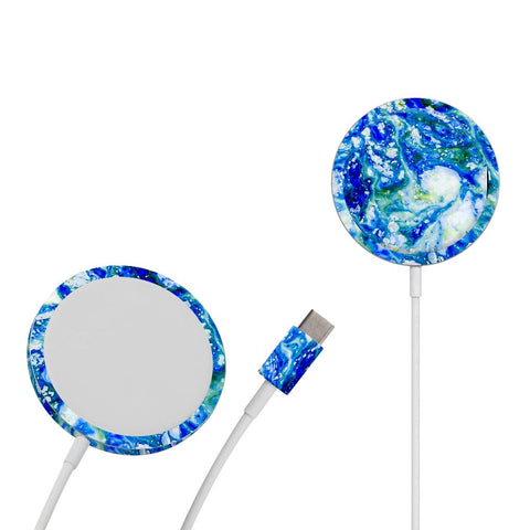 Blue Acid Marble - Apple Magsafe Skin