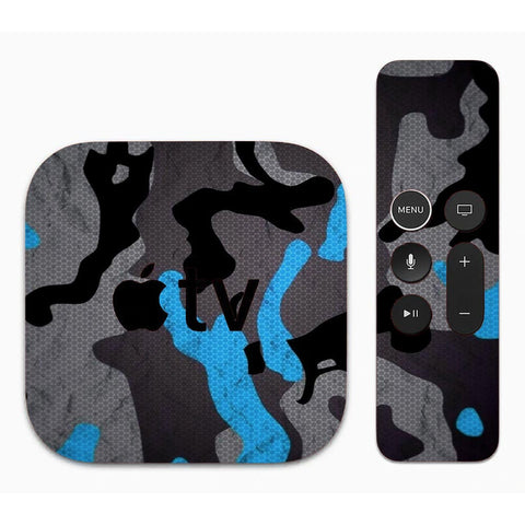 Blue Camo Pattern - Apple TV Skin