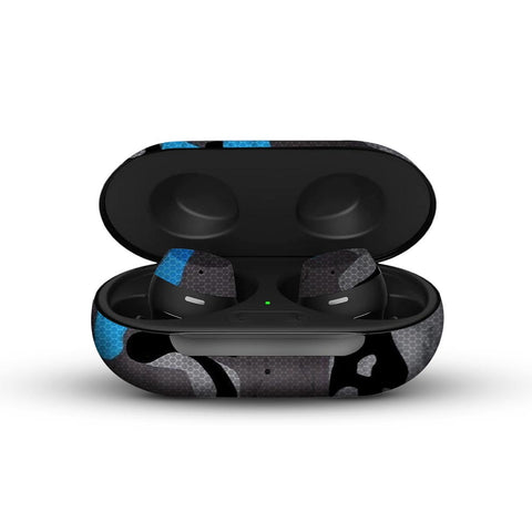 Blue Pattern Camo - Galaxy Buds/Buds Plus/Buds Pro Skins