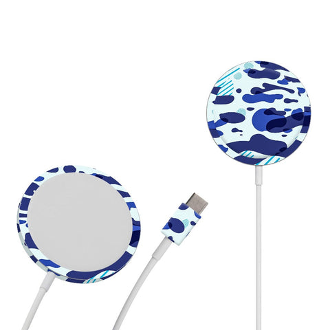 Blue Modern Camo - Apple Magsafe Skin