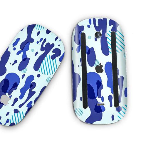 Blue Modern Camo - Apple Magic Mouse 2 Skins