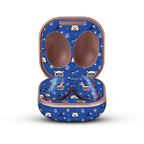 Dog And Cat Pattern By The Doodleist - Galaxy Buds Live Skin