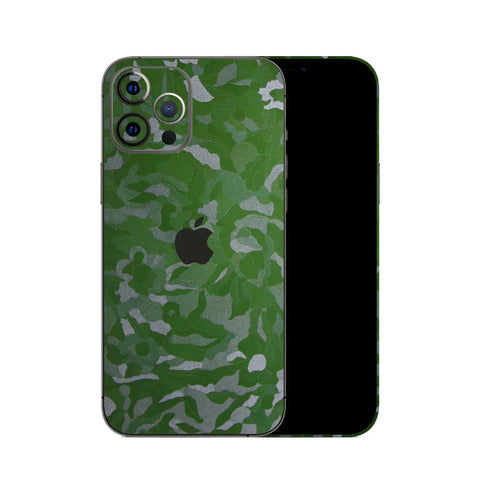 Green Textured Camo - Mobile Skin