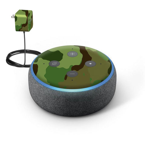 Green Seamless Camo- Amazon Echo Dot (3rd Gen) Skins