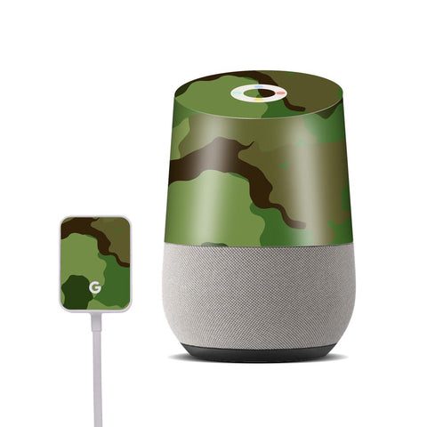 Green seamless Camo - Google Home Skin