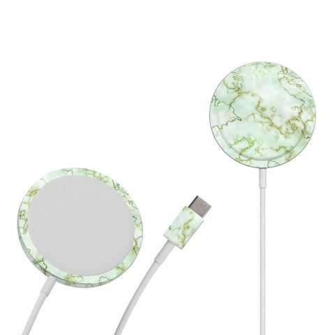 Green Textured Marble - Apple Magsafe Skin