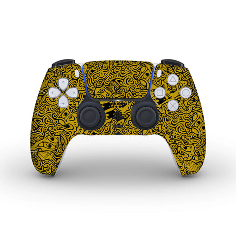 Hypnotic Gold - PS5 Controller Skins