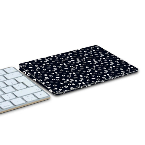 Icons Doodle Black- Apple Magic Trackpad 2 Skins