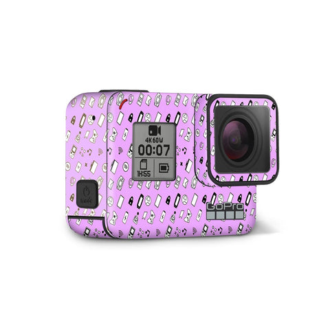 Icons Retro Lavender- GoPro Skin