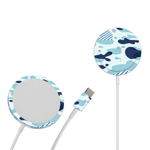 Light Blue Modern Camo - Apple Magsafe Skin