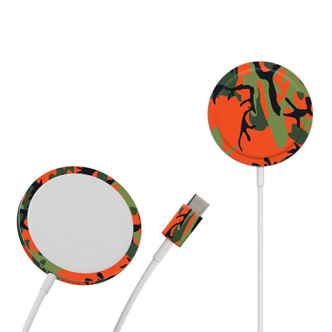 Orange Green Camo - Apple Magsafe Skin