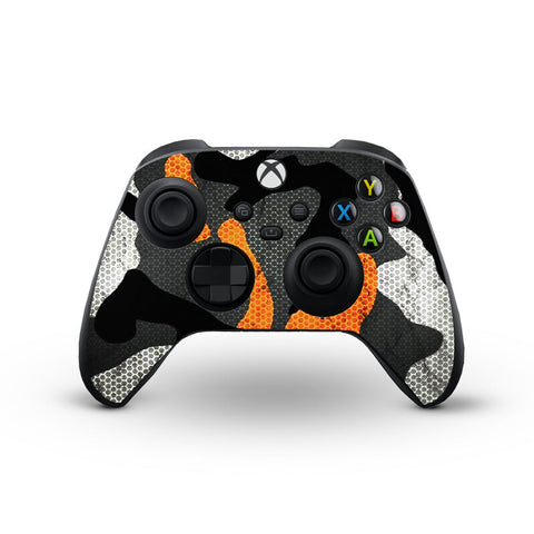 Orange Camo Pattern - Xbox controller Skins