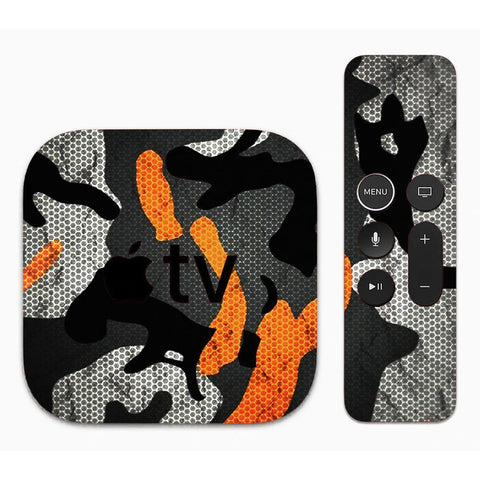 Orange Camo Pattern - Apple TV Skin