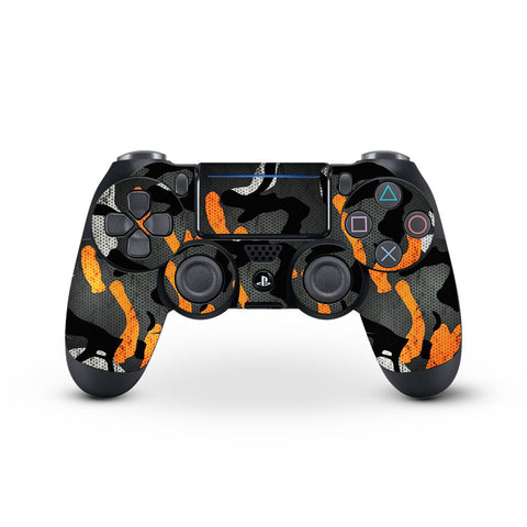 Orange Camo Pattern - PS4 Dualshock Controller Skin