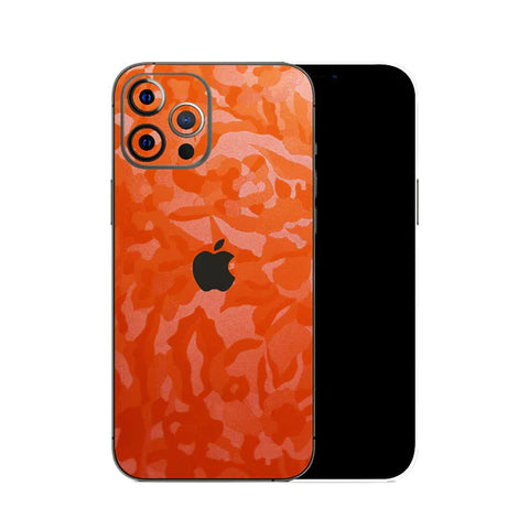 Orange Textured Camo - Mobile Skin