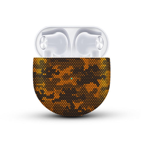 Orange Hive Camo - Oneplus Buds Skin